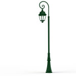 Lampadaire avenue 3 n9 led warm vert 067 diffuseur clair - pradier 103138067