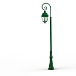 Lampadaire avenue 3 n9 led warm vert 067 diffuseur opale - pradier 103140067