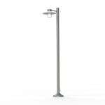Lampadaire aubanne n4 clair gris mtal 023 - pradier 101007023