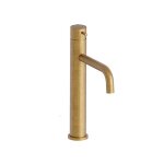 Lavabo mi - haut triverde + vidage laiton up&down; or brosse robinetterie triverde - cristina ondyna ...