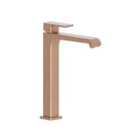 Lavabo quadri s mitigeur haut avec vidage up&down; or rose brosse pvd robinetterie quadri s - cristina ...