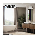 Mlangeur bain / douche avec colonnette d'alimentation par le sol et douchette flat one chrom gillo ...