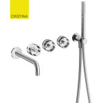 Mlangeur bain douche encastr chrom rota - cristina ondyna rt16551