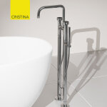 Mlangeur bain douche sur pieds chrom rota - cristina ondyna rt10851