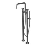 Melangeur bain douche sur pieds rota metal brosse - cristina ondyna rt10877