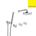 Mlangeur douche encastr 2 sorties chrom executive - cristina ondyna ev11051
