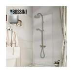 Mlangeur kit colonne de douche murale inverseur liberty line nickel satin - bossini l01201094