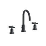 Mélangeur pour lavabo 3 trous + vidage chromé noir brossé cross road - cristina ondyna cr20575 Mélangeur pour lavabo 3 trous + vidage chromé noir brossé cross road - cristina ondyna cr20575