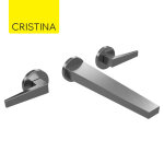 Mlangeur lavabo encastr metal bross - cristina ondyna ft24377