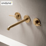 Melangeur lavabo mural 3 trou or rose brosse pvd - cristina ondyna pa24234i Melangeur lavabo mural 3 trou or rose brosse pvd - cristina ondyna pa24234i