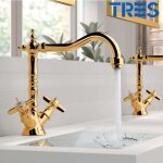 Mlangeur lavabo or tres - clasic color - tres 24210902or