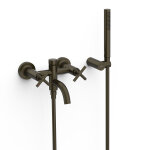 Mlangeur mural pour baignoire et douche noir bronze - tres 28317601kmb
