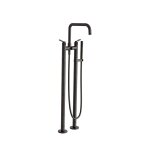 Mlangeur sur pied bain douche chrome noir bross east side - cristina ondyna es10875