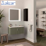 Meuble de salle de bains 1 tiroir + 1 intérieur biba 900 green forest - salgar 103051 Meuble de salle de bains 1 tiroir + 1 intérieur biba 900 green forest - salgar 103051