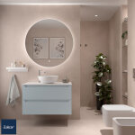 Meuble salle de bain 2 tiroirs blue fog monterrey 900 - salgar 96491 Meuble salle de bain 2 tiroirs blue fog monterrey 900 - salgar 96491