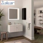 Meuble de salle de bain biba 900 1 tiroir et 1 tiroir intrieur white cotton - salgar 103006