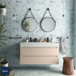 Meuble de salle de bain monterrey 1200 2 tiroirs mtal. macchiato 1197x540x450mm - salgar 96528