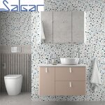 Meuble de salle de bain suspendu uniiq 1200 macchiato gauche 1 porte et 2 tiroirs - salgar 83101