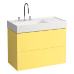 Meuble sous lavabo avec tiroir k'bylaufen 90 gris si - laufen h4076180336411