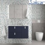 Meuble uniiq 1200 night blue droite 1 porte et 2 tiroirs - salgar 83099