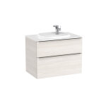 Meuble vasque 80cm 2 tiroirs frene nordic beyond unik - roca a851453434 Meuble vasque 80cm 2 tiroirs frene nordic beyond unik - roca a851453434
