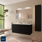 Meuble vasque optimus 120cm black satin - 104617 salgar Meuble vasque optimus 120cm black satin - 104617 salgar