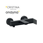 Mitigeur bain douche mural black mat - cristina ondyna ba10713