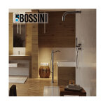 Mitigeur colonne d'alimentation et douchette baignoire acier satin mat nobu - bossini inl001075