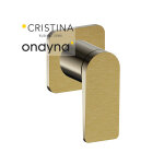 Mitigeur douche blade encastre complet or brosse - cristina ondyna ba63896p
