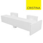 Mitigeur douche mural blanc mat tabula - cristina ondyna ta40124