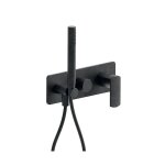 Mitigeur douche mural profilo encastre 2 sorties chrome noir brosse robinetterie profilo - cristina ondyna ...