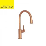 Mitigeur pour vier de cuisine arateur amovible or rose bross - cristina ondyna kt50934p