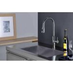 Mitigeur pour vier de cuisine avec douchette bi - jets chrome alto premiums - cristina ondyna ku53051 ...