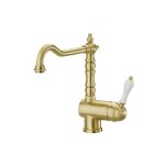 Mitigeur pour vier farfalle retro vieux bronze avec bec orientable - cristina ondyna fr13392