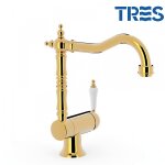 Mitigeur vier rabattable or tres - clasic color - tres 24233401or