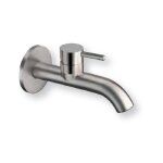 Mitigeur ix inox 316 lavabo mural complet regular avec vidage up&down; - cristina ondyna ix24128
