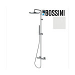 Mitigeur kit colonne de douche murale blanc mat thermostatique apice - bossini l10507045