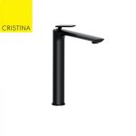 Mitigeur pour lavabo haut foil noir mat - cristina ondyna fl22213