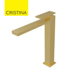 Mitigeur lavabo haut monotrou or bross tabula - cristina ondyna ta22296p