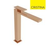 Mitigeur lavabo haut monotrou or rose tabula - cristina ondyna ta22246p