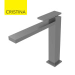 Mitigeur lavabo mi - haut mtal bross tabula - cristina ondyna ta22777
