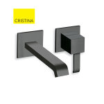 Mitigeur lavabo mural blackmat quadri - cristina ondyna qm25713