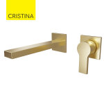 Mitigeur lavabo mural or bross omega - cristina ondyna og23796p