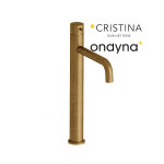 Mitigeur lavabo triverde haut vieux bronze mat - cristina ondyna tv22293