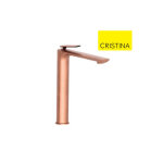 Mitigeur lavabo avec vidage up & down or rose bross foil - cristina ondyna fl22734p