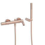 Mitigeur mural pour baignoire et douche or rose mat 24k - tres 26117001opm