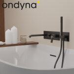 Mitigeur mural bain douche 2 sorties chrom noir bross pvd piega - cristina ondyna pa10275i