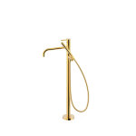Mitigeur sur pied pour baignoire et douche1 colonne verticale or 24k - tres 26247005or