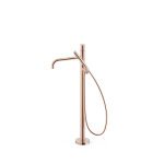 Mitigeur sur pied pour baignoire et douche1 colonne verticale or rose 24k - tres 26247006op