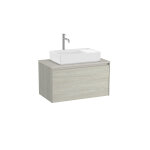 Ona meuble 1 tiroir + plan 800mm chne blanchi - roca a851724512